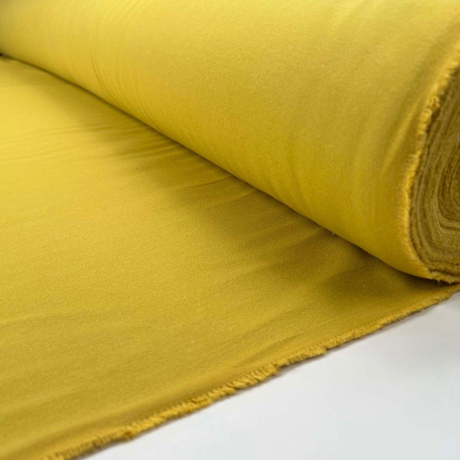 Pale Mustard Italian Cotton Moleskin Suit Fabric Call Me Mellow Yellow Roll