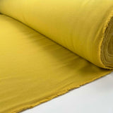 Pale Mustard Italian Cotton Moleskin Suit Fabric Call Me Mellow Yellow Roll
