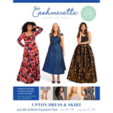 Cashmerette - Upton Dress and Skirt Pattern with  Mix and Match Expansion Pack (Sizes 0-16)