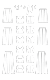 Cashmerette - Upton Dress and Skirt Pattern with  Mix and Match Expansion Pack (Sizes 0-16)