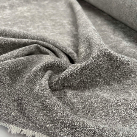 Chenille Furnishing Grey Fire Retardant Upholstery Fabric CU