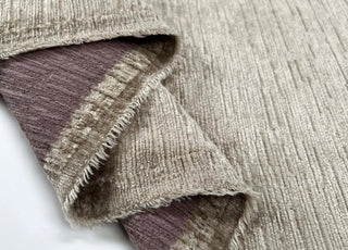 Chenille Slub Furnishing Champagne Polyester Fire Retardant Fabric Fold