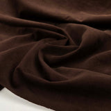 Brown 21 Wale Cotton Corduroy Shirting Dressmaking Fabric Choco Loco CU