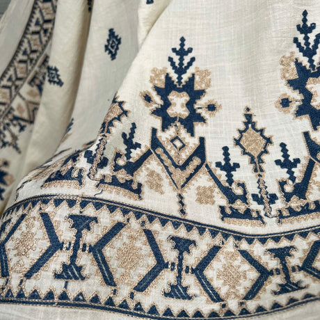 Stitched & Embroidered Fabric