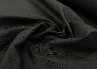 Coalbrook Wax Cotton Black Plain British Fabric Splash