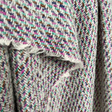 Designer Wool Blend Tweed Fabric Coat of Many Colours Hang
