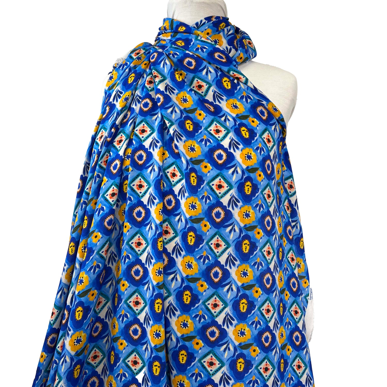 Cobalt Floral Tiles