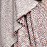 Confetti Tweed Pink Polyester Metallic Elastane Jersey Fabric Hang