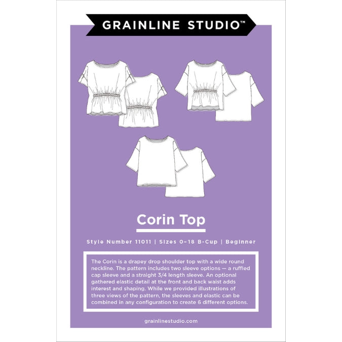 Grainline Studio - Corin Top Pattern (US 0-18)