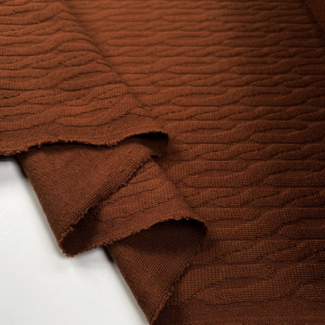 Cosy Cable Knit - Rust