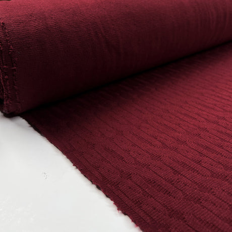 Cosy Cable Knit - Wine