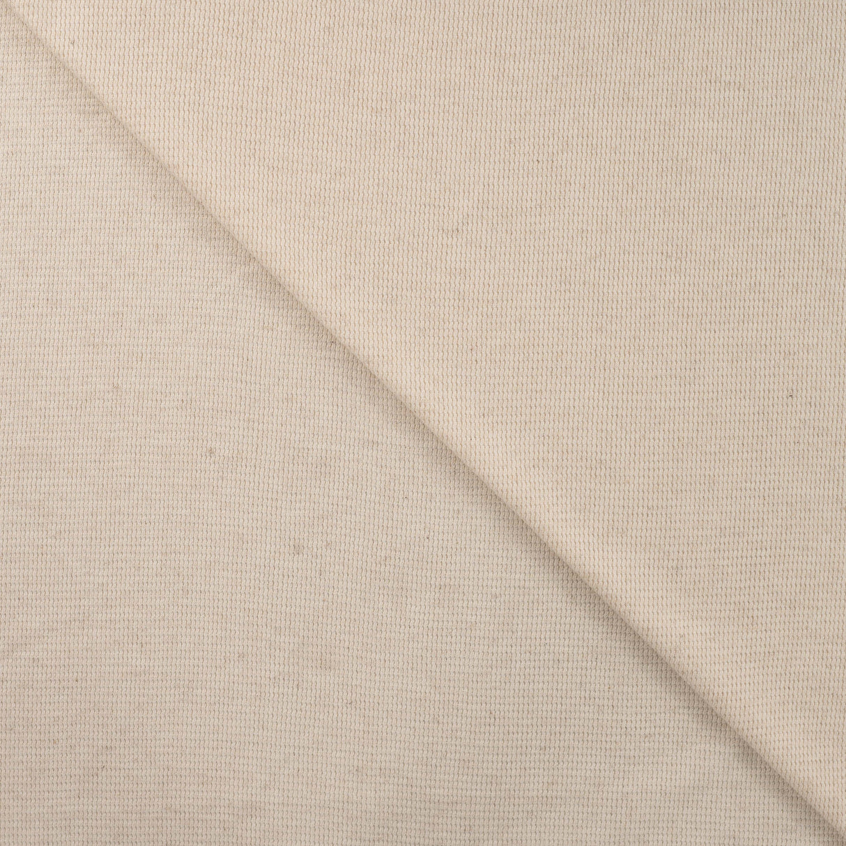 Ecru Linen Knit - Waffle Jersey