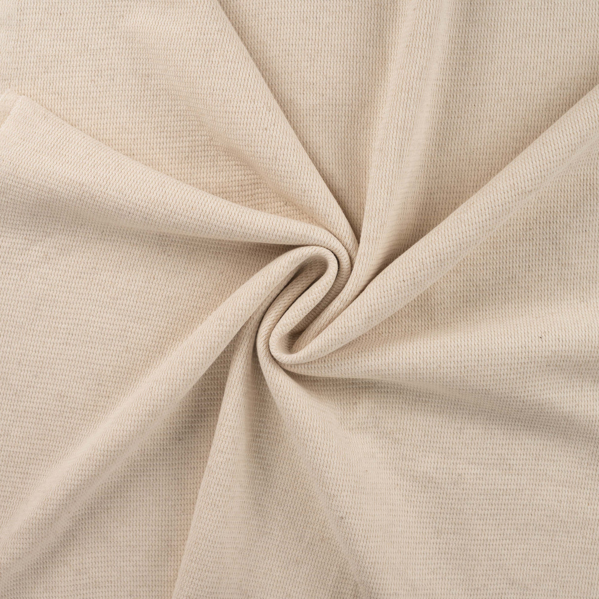 Ecru Linen Knit - Waffle Jersey
