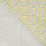 Cotton Dobby Lemon Trellis Printed Cotton 95gsm Dress Fabric Fold