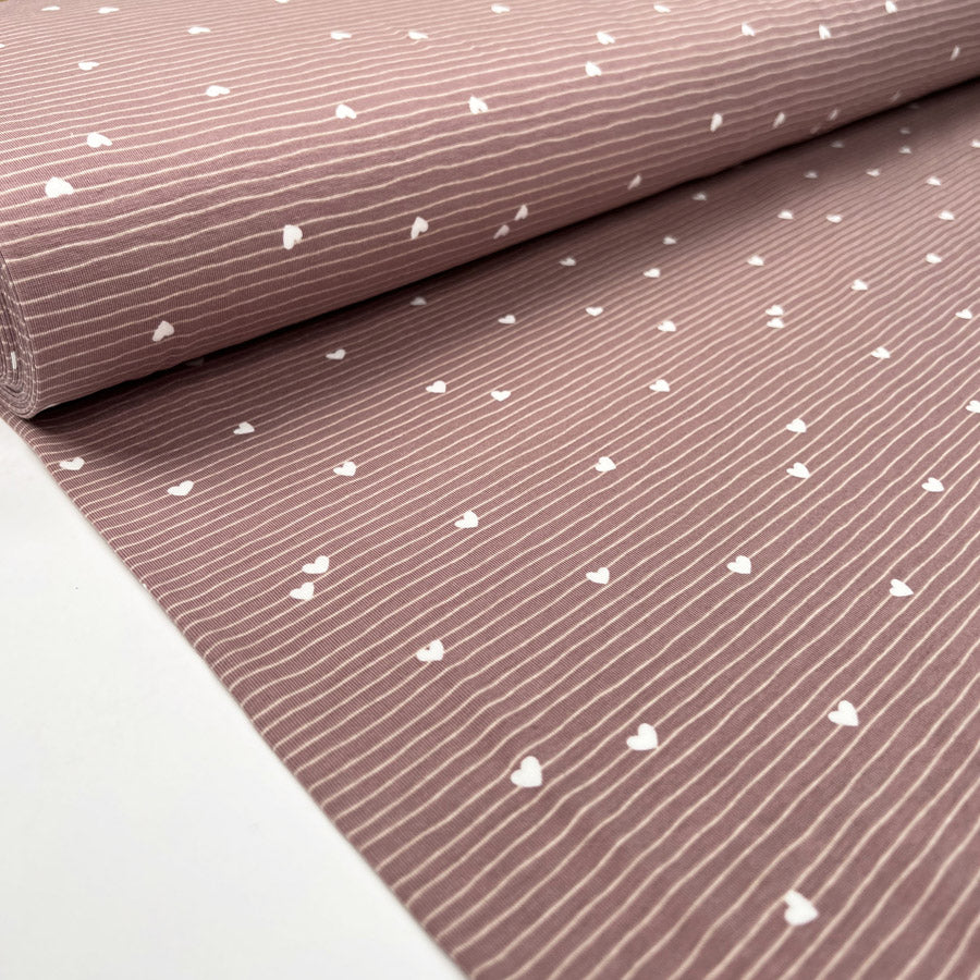 Cotton Jersey - Love on the line