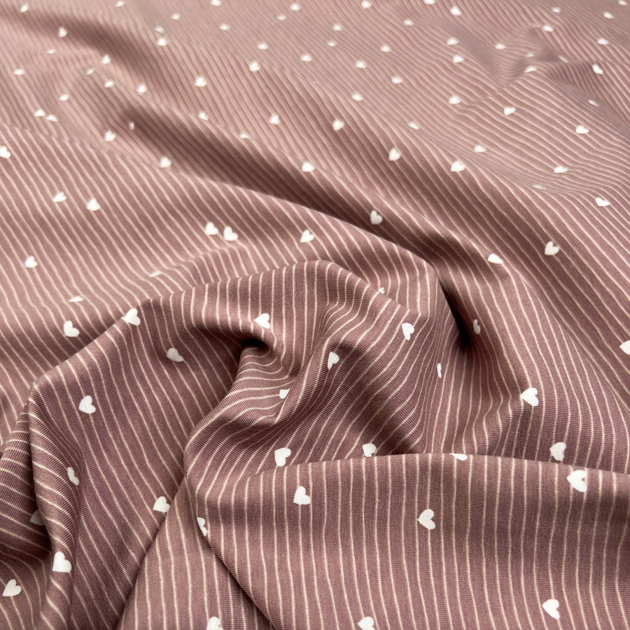 Cotton Jersey - Love on the line