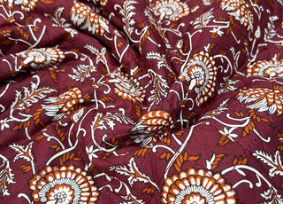 Cotton_Quilted_Voile_Retro_Diamnd_Abstract_Orange_Wadded_Reversible_Coating_Fabric_Face