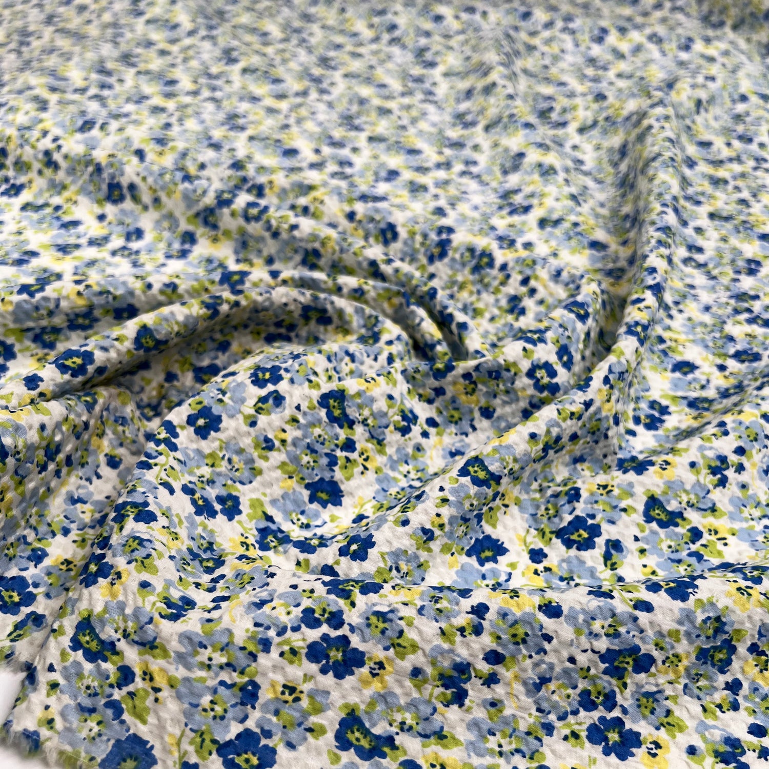 Cotton Seersucker - Cottage Garden