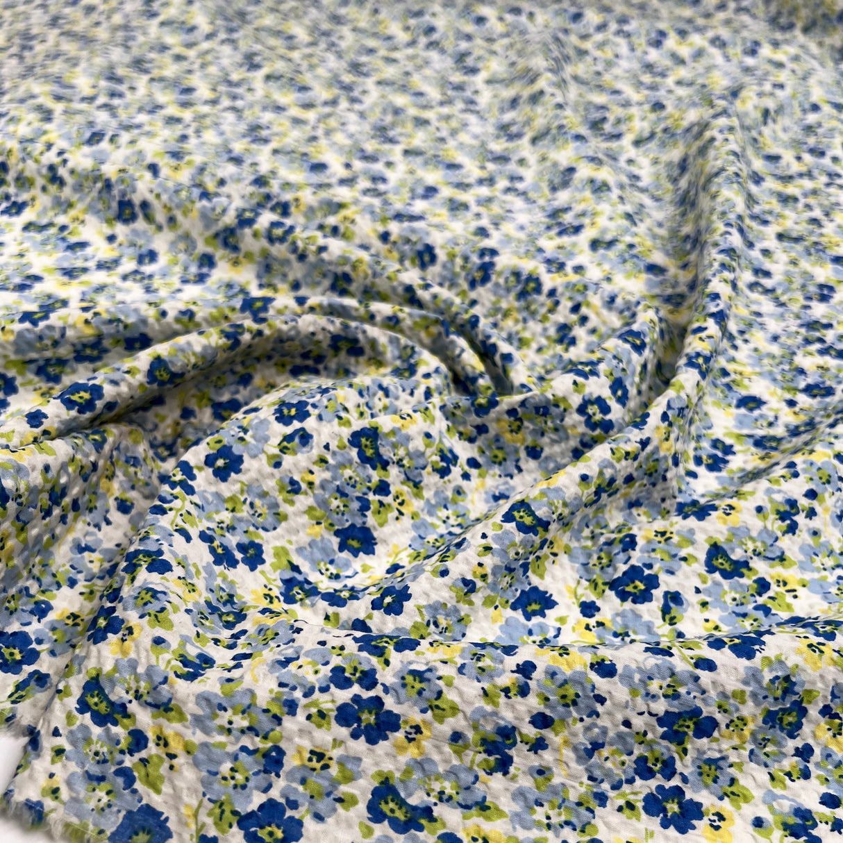 Cotton Seersucker - Cottage Garden