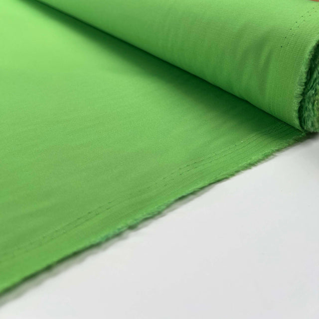 Cotton Unito Green Plain Woven Italian Fabric Roll
