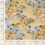 Cotton Voile La Dolce Vita Printed Cotton Voile 70gsm Dress Fabric Ruler