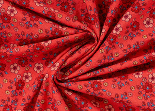 Cotton Voile Sunset Posy Printed Cotton Voile 115gsm Dress Fabric Swirl