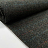 British 100% Wool Tweed Suiting Fabric  Countryfile - Forest Check Bolt