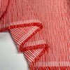 Crinkle Seersucker Stripe - Red