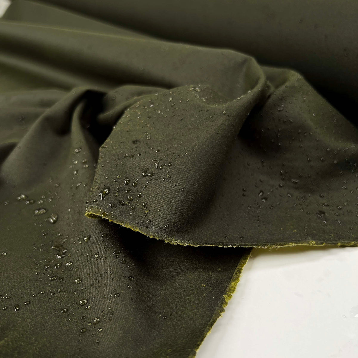 Dalesman 9oz Wax Cotton Marsh Green Fabric Splash