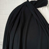 Dark And Dangerous Black Cotton Jersey Fabric CU