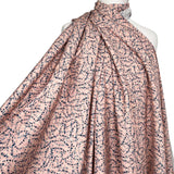 Pink Abstract Print Cotton Fabric Dashwood Poplin Woodland Blush Mannequin
