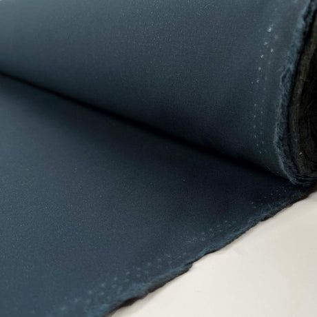Deep Tarn Wax Cotton Teal British Millerain Coating Fabric Roll