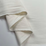 Italian Ex-Designer Soft Cream Cotton Stretch Twill Fabric Delitelli Fold