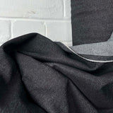 Denimfest 10.7oz Diego Black Cotton Midweight Woven Jean Trouser Fabric Hand