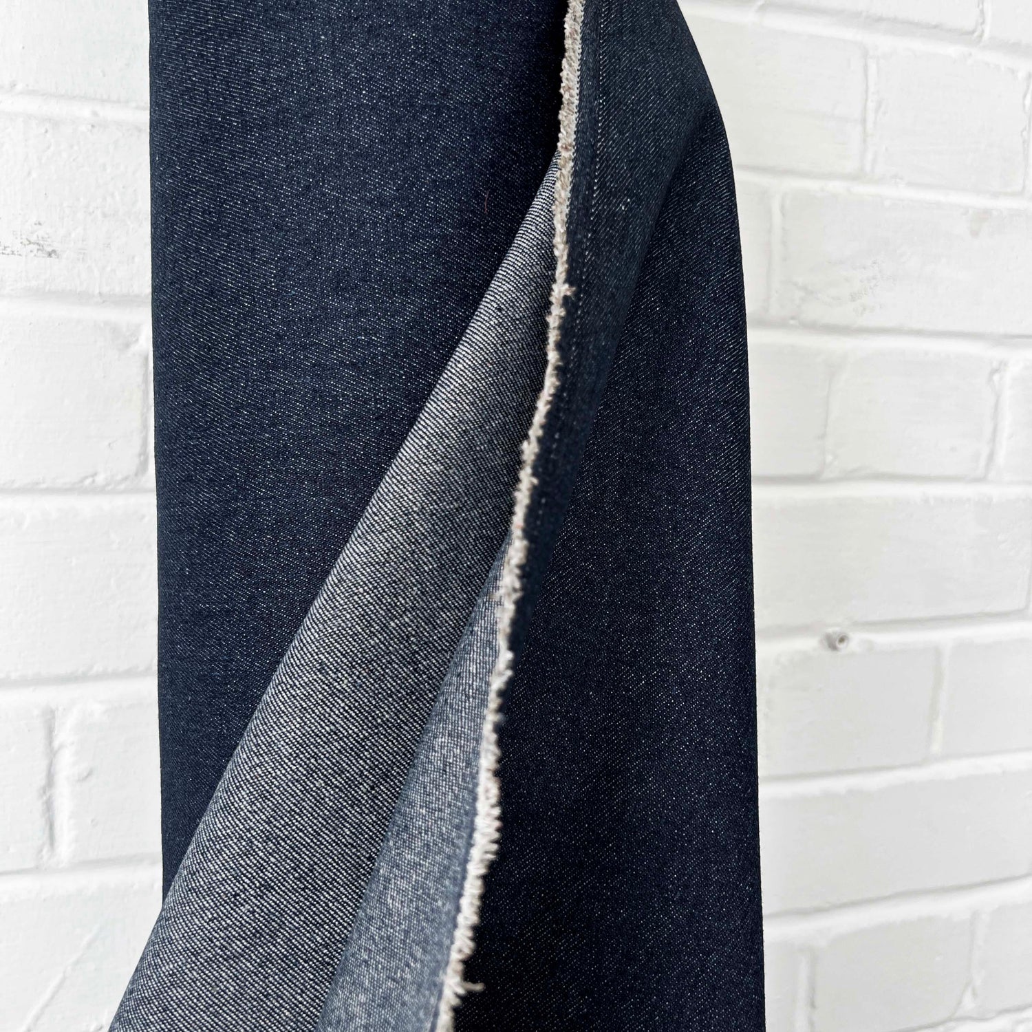 Denimfest 13oz Dylan Blue Cotton Polyester Heavy Woven Jean Trouser Fabric Close UP