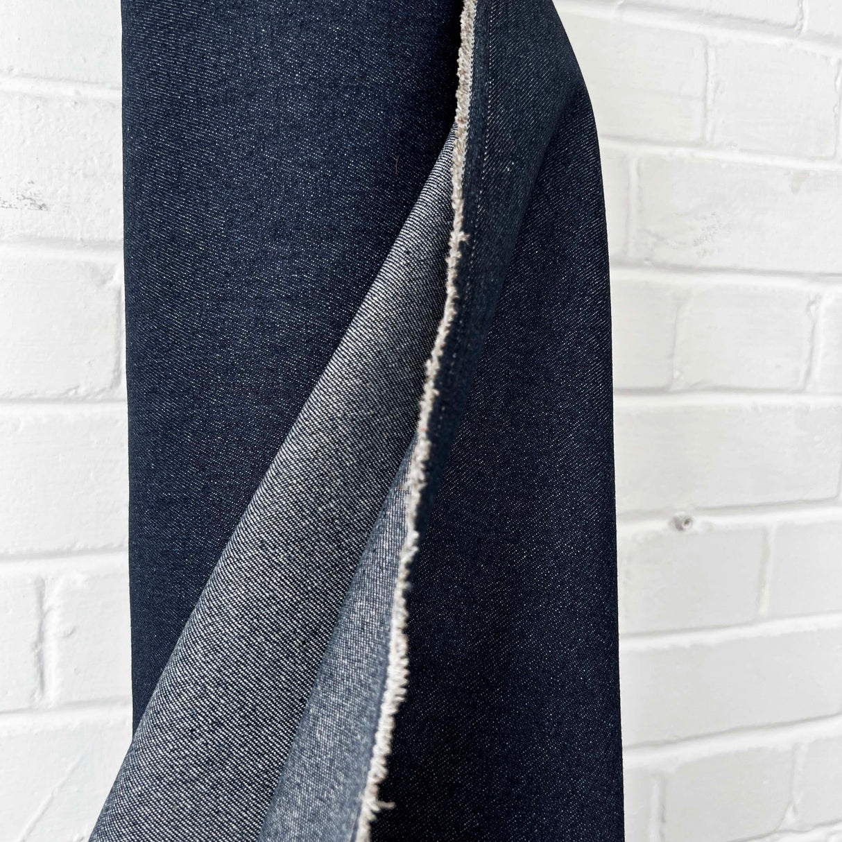 Denimfest 13oz Dylan Blue Cotton Polyester Heavy Woven Jean Trouser Fabric Close UP