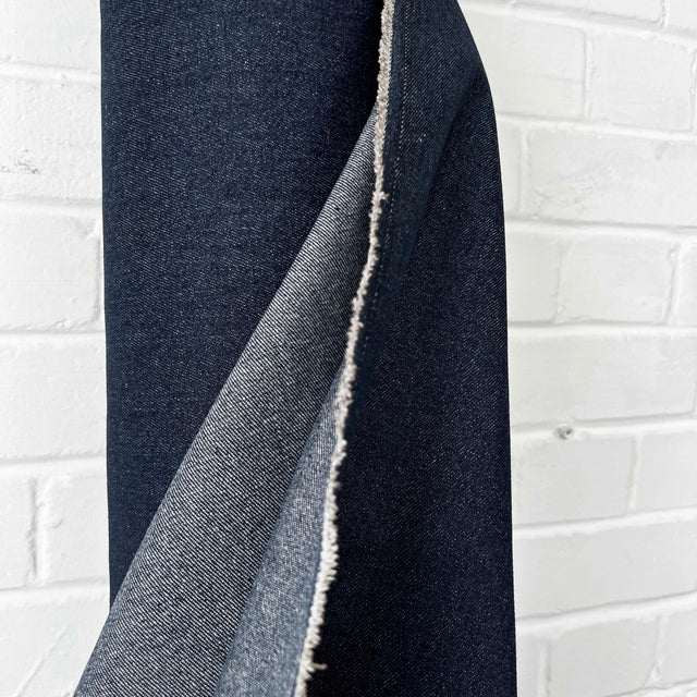 Denimfest 13oz Dylan Blue Cotton Polyester Heavy Woven Jean Trouser Fabric Close UP