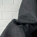 Denimfest 8.7oz Drew Black Cotton Midweight Woven Jean Trouser Fabric Close Up 2