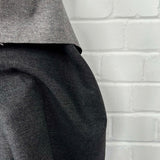 Denimfest 8.7oz Drew Black Cotton Midweight Woven Jean Trouser Fabric Close Up