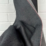 Denimfest 8oz Dale Black Cotton Midweight Woven Jean Trouser Fabric CLose UP
