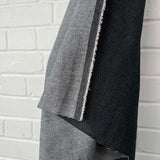 Denimfest 9.5oz Drake Black Cotton Polyester Midweight Woven Jean Trouser Fabric Edge