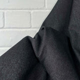 Denimfest 9.6oz Daniel Black Cotton Midweight Woven Jean Trouser Fabric hand