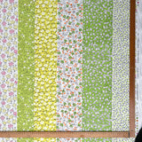 Green Floral Printed Cotton Fabric Designers Guild Forget-Me-Not Full