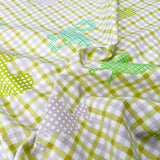 Gingham Chicken Printed Cotton Fabric Designers Guild Rosecomb CU