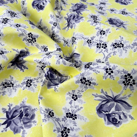 Pink Floral Printed Cotton Fabric Designers Guild Wild Rose Primrose CU