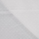 Dot & Check Ecru Dobby Cotton 75gsm Dress Fabric Fold