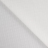 Dot & Stripe Soft White Dobby Cotton 95gsm Dress Fabric Fold