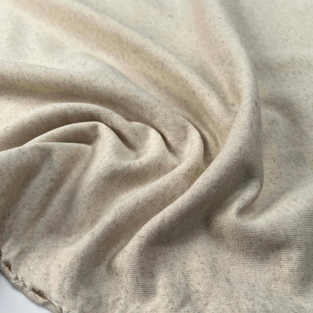 Ecru_Linen_Knit_3_Thread_Fleece_Cotton_Blend_Stretch_Looped_Back_Cream_Jersey_Fabric_CU