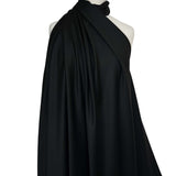 Black Deadstock British Wool Suiting Fabric Edwardian Mannequin