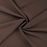 Elona Brown Woven Stretch Twill Polyester 260gsm Dress Fabric Swirl